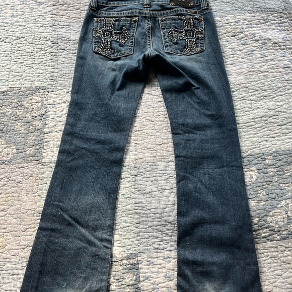 Miss Me Embellished Blue Boot Cut Jeans - Picture 5 of 6